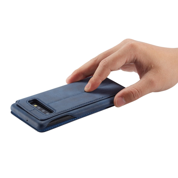 For Galaxy S10 Hon Ancient Series Leather Case with Card Slots & Holder & Wallet