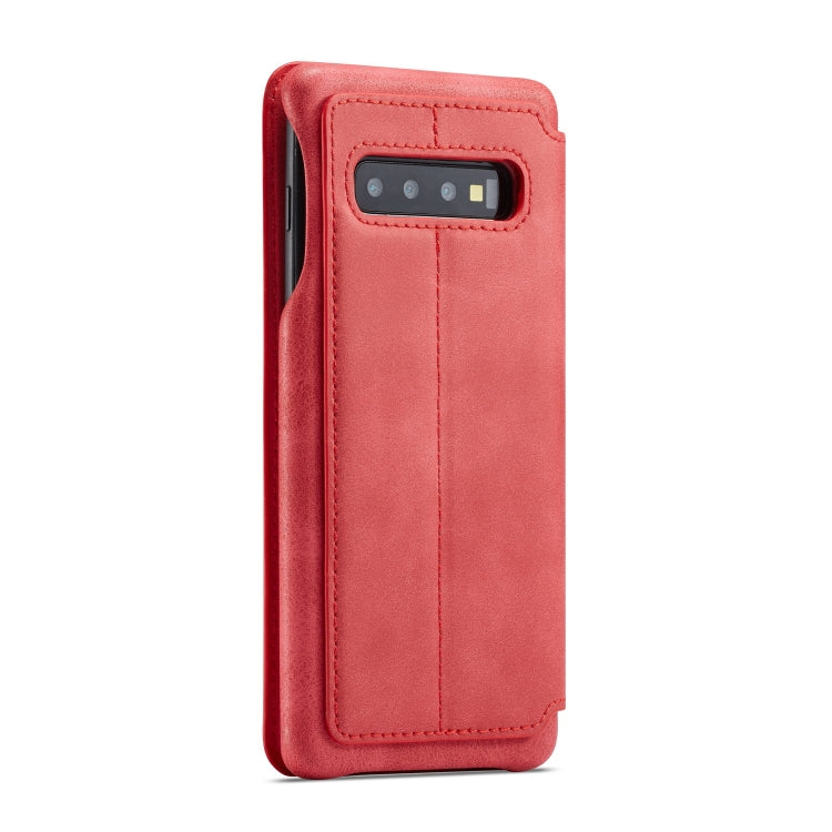 For Galaxy S10 Hon Ancient Series Leather Case with Card Slots & Holder & Wallet