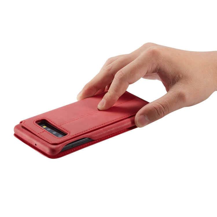 For Galaxy S10 Hon Ancient Series Leather Case with Card Slots & Holder & Wallet