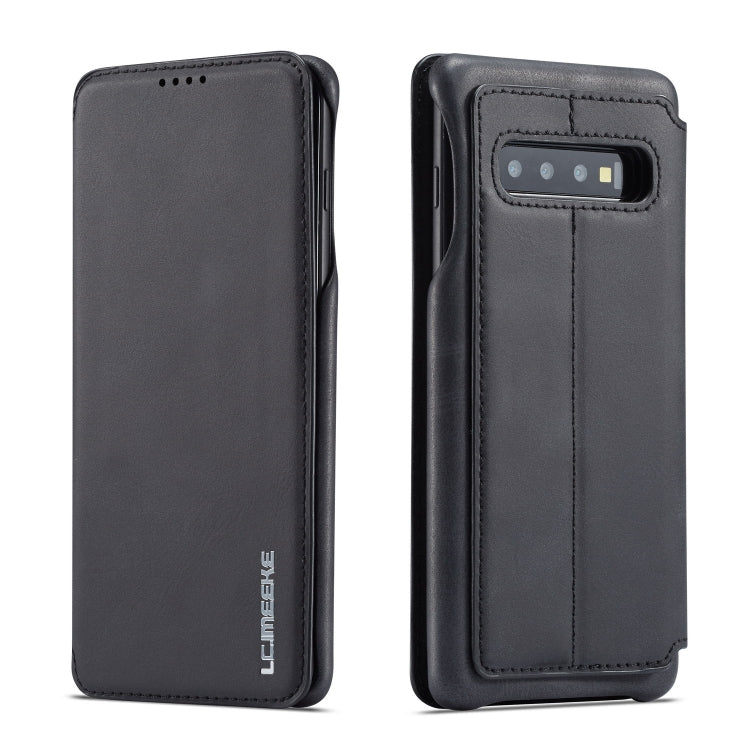 For Galaxy S10+ Hon Ancient Series Leather Case with Card Slots & Holder & Wallet