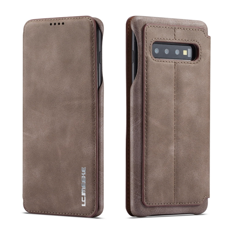 For Galaxy S10+ Hon Ancient Series Leather Case with Card Slots & Holder & Wallet