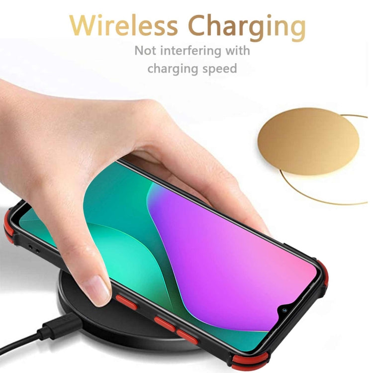 For Infinix Hot 10 Play /  Smart 5 India Dream PU + TPU Four-corner Shockproof Back Cover Case with Card Slots & Holder
