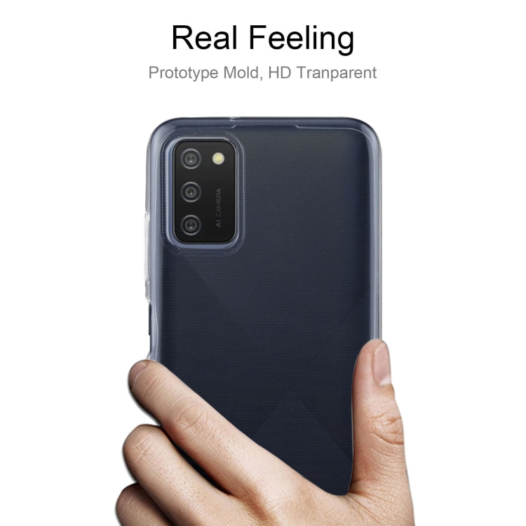 For Samsung Galaxy A03s 164mm Version 0.75mm Ultra-thin Transparent TPU Soft Protective Case