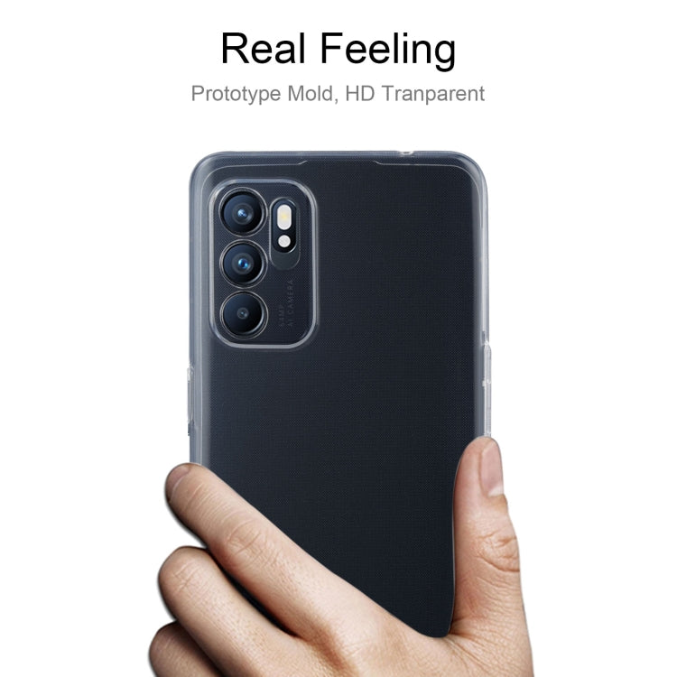 For OPPO Reno6 4G 0.75mm Ultra-thin Transparent TPU Soft Protective Case