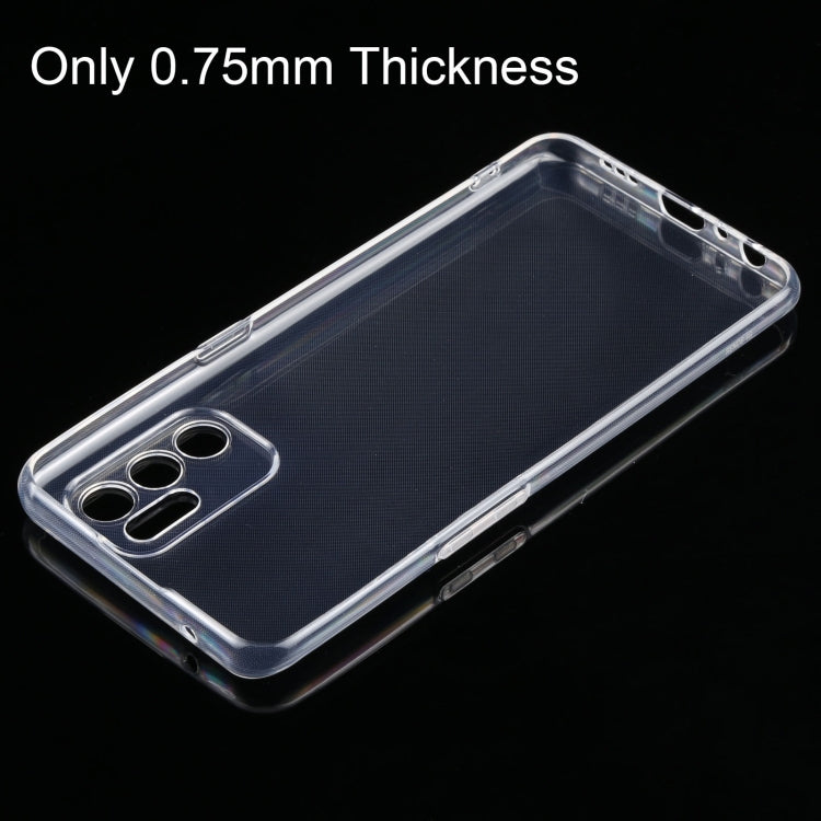 For OPPO Reno6 4G 0.75mm Ultra-thin Transparent TPU Soft Protective Case
