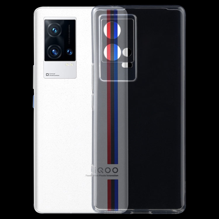 For vivo iQOO 8 Pro 0.75mm Ultra-thin Transparent TPU Soft Protective Case