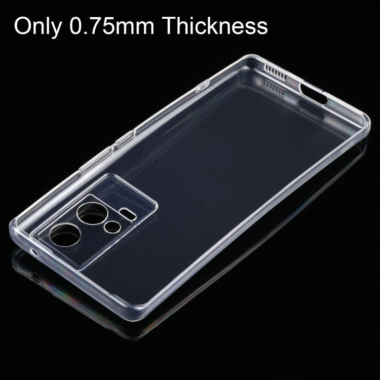 For vivo iQOO 8 Pro 0.75mm Ultra-thin Transparent TPU Soft Protective Case
