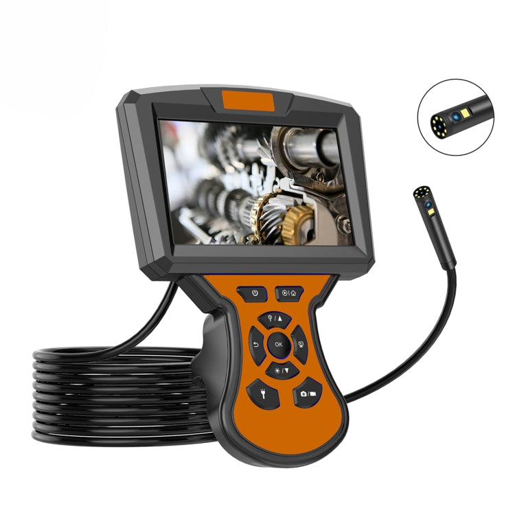 M50 1080P 5.5mm Dual Lens HD Industrial Digital Endoscope with 5.0 inch IPS Screen, Cable Length:5m Hard Cable