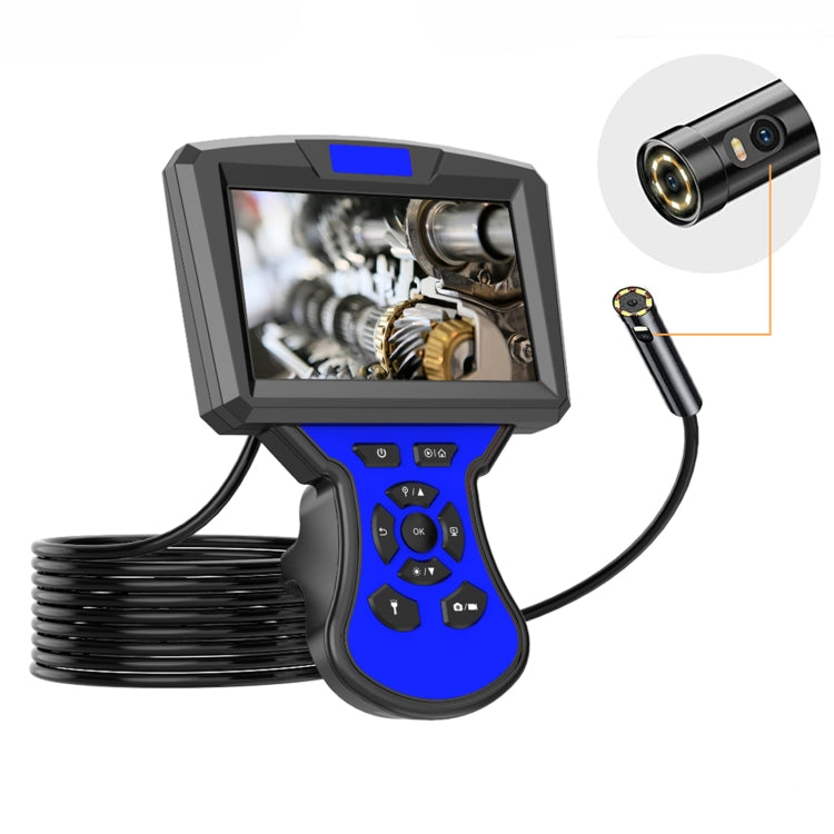 M50 1080P 5.5mm Dual Lens HD Industrial Digital Endoscope with 5.0 inch IPS Screen, Cable Length:5m Hard Cable