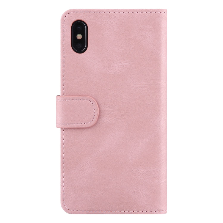 For iPhone XR Reverse Buckle Horizontal Flip PU Leather Case with Holder & Card Slot & Wallet