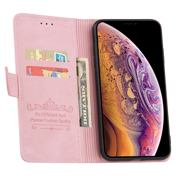 For iPhone XR Reverse Buckle Horizontal Flip PU Leather Case with Holder & Card Slot & Wallet