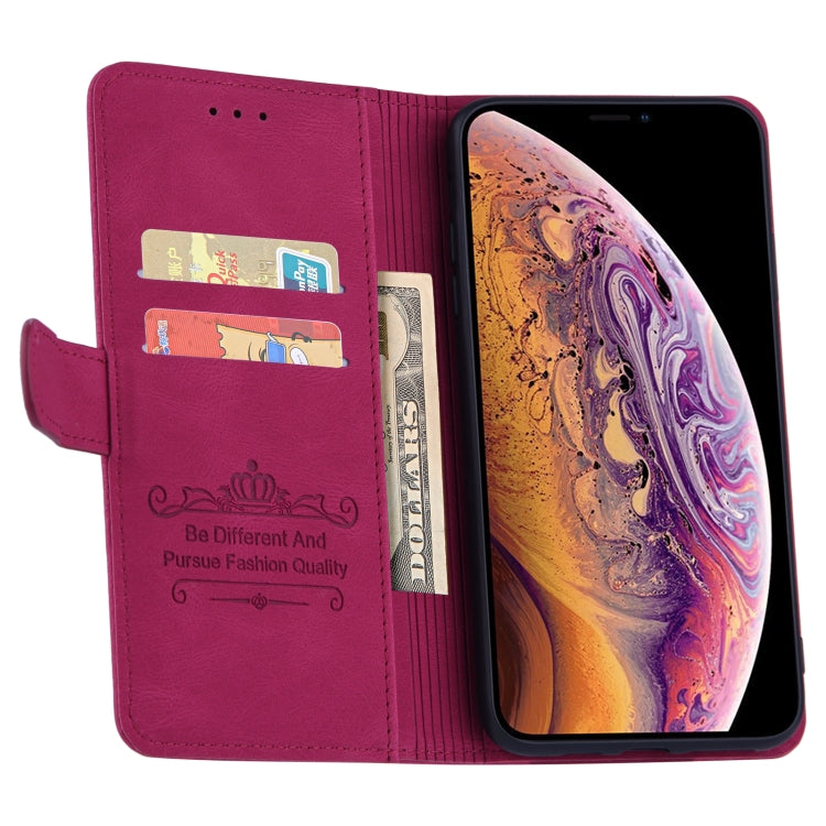 For iPhone XR Reverse Buckle Horizontal Flip PU Leather Case with Holder & Card Slot & Wallet