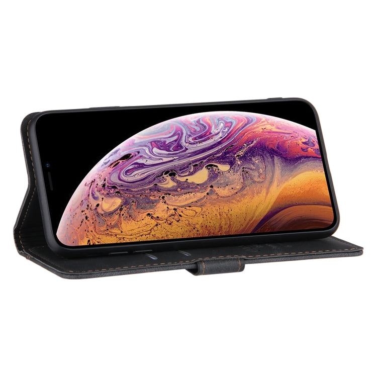 For iPhone XS Max Reverse Buckle Horizontal Flip PU Leather Case with Holder & Card Slot & Wallet