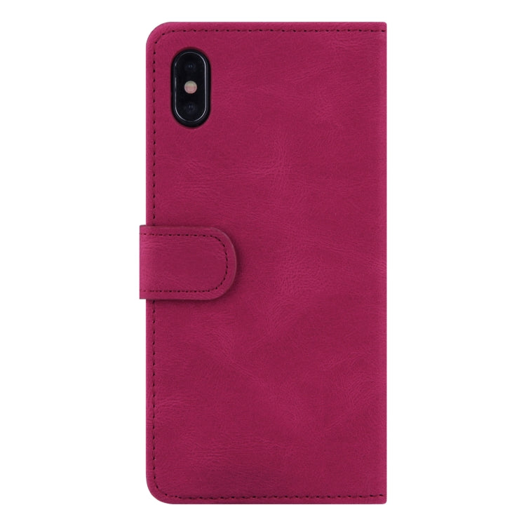 For iPhone XS Max Reverse Buckle Horizontal Flip PU Leather Case with Holder & Card Slot & Wallet