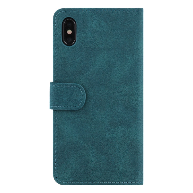 For iPhone XS Max Reverse Buckle Horizontal Flip PU Leather Case with Holder & Card Slot & Wallet