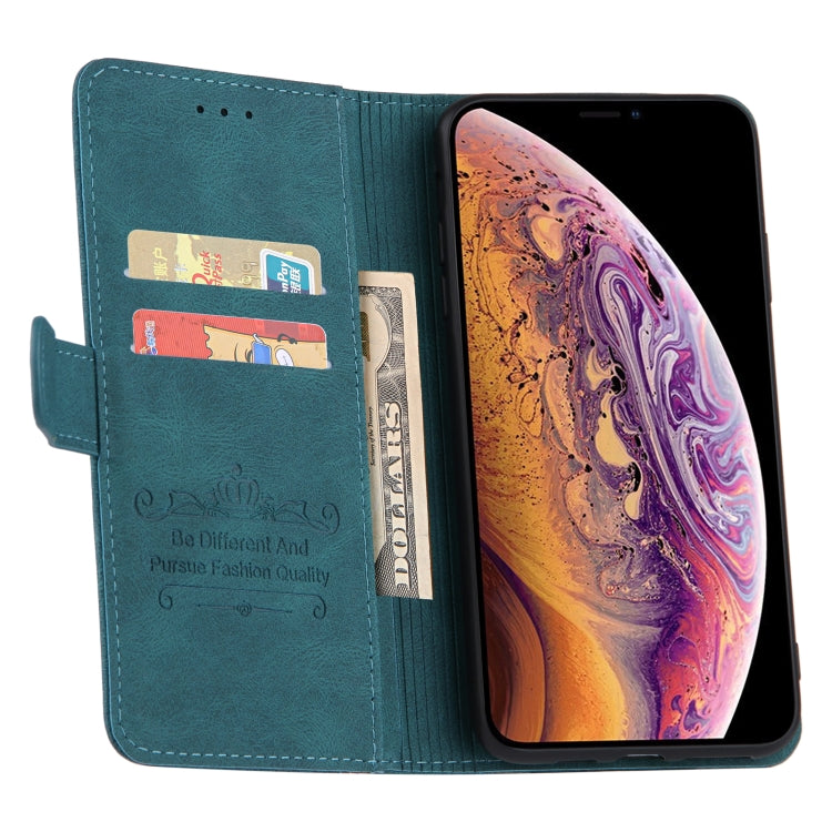For iPhone XS Max Reverse Buckle Horizontal Flip PU Leather Case with Holder & Card Slot & Wallet