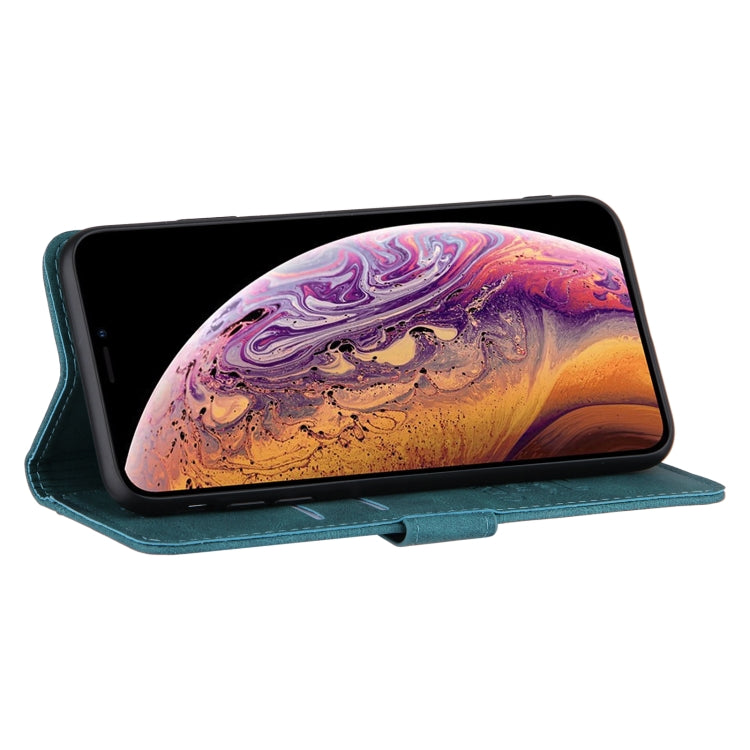 For iPhone XS Max Reverse Buckle Horizontal Flip PU Leather Case with Holder & Card Slot & Wallet