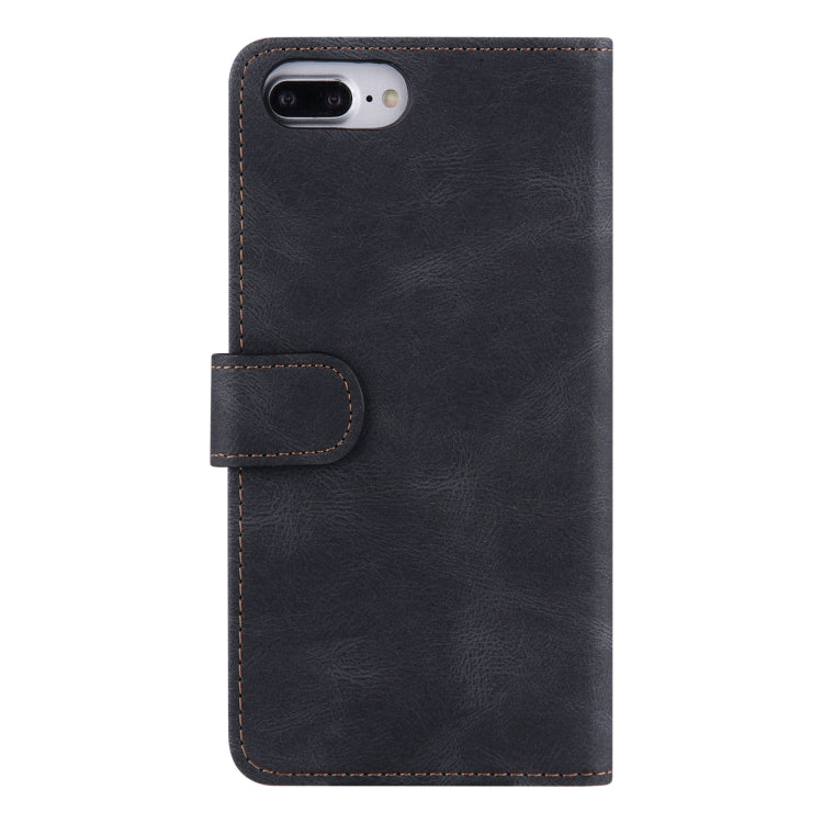 Reverse Buckle Horizontal Flip PU Leather Case with Holder & Card Slot & Wallet For iPhone 8 Plus / 7 Plus