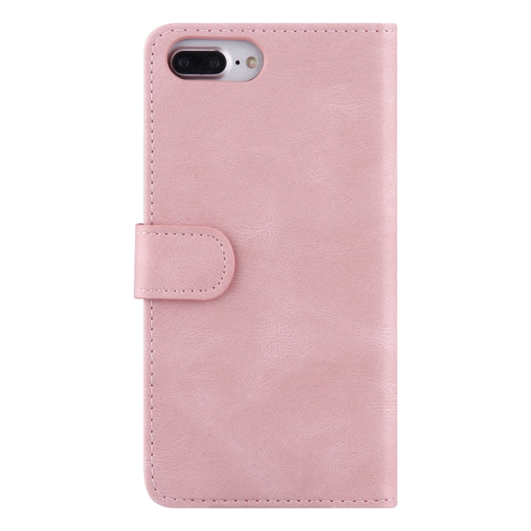 Reverse Buckle Horizontal Flip PU Leather Case with Holder & Card Slot & Wallet For iPhone 8 Plus / 7 Plus