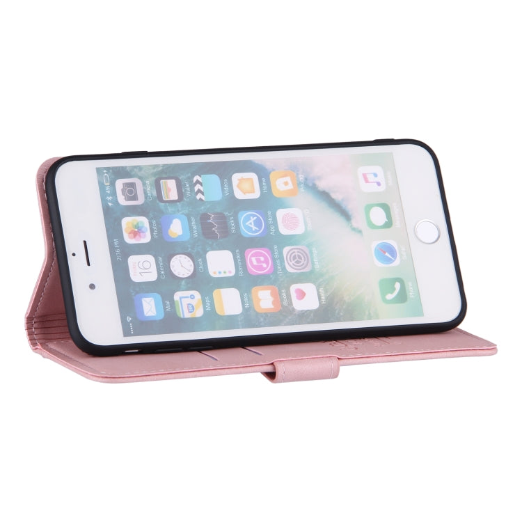 Reverse Buckle Horizontal Flip PU Leather Case with Holder & Card Slot & Wallet For iPhone 8 Plus / 7 Plus