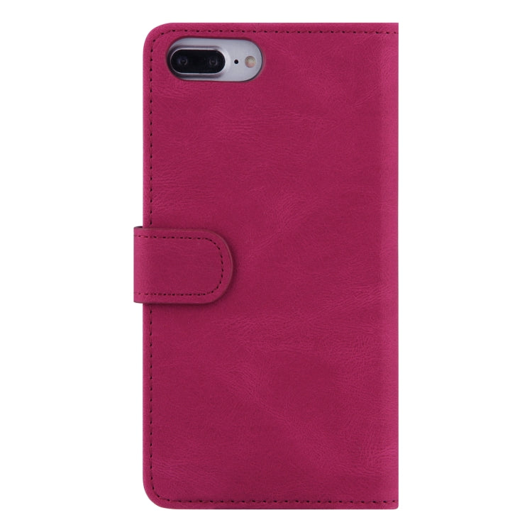 Reverse Buckle Horizontal Flip PU Leather Case with Holder & Card Slot & Wallet For iPhone 8 Plus / 7 Plus