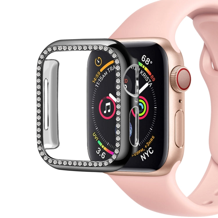 For Apple Watch Series 6 & SE & 5 & 4 40mm / 3 & 2 & 1 38mm PC Diamond Smart Watch Protective Case