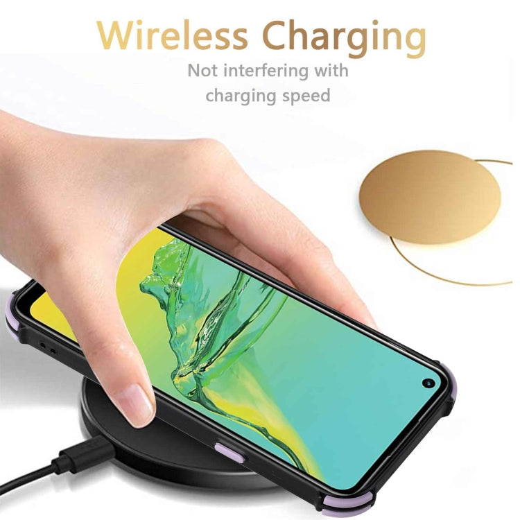 For OPPO A53 / A33 2020 / A32 Dream PU + TPU Four-corner Shockproof Back Cover Case with Card Slots & Holder