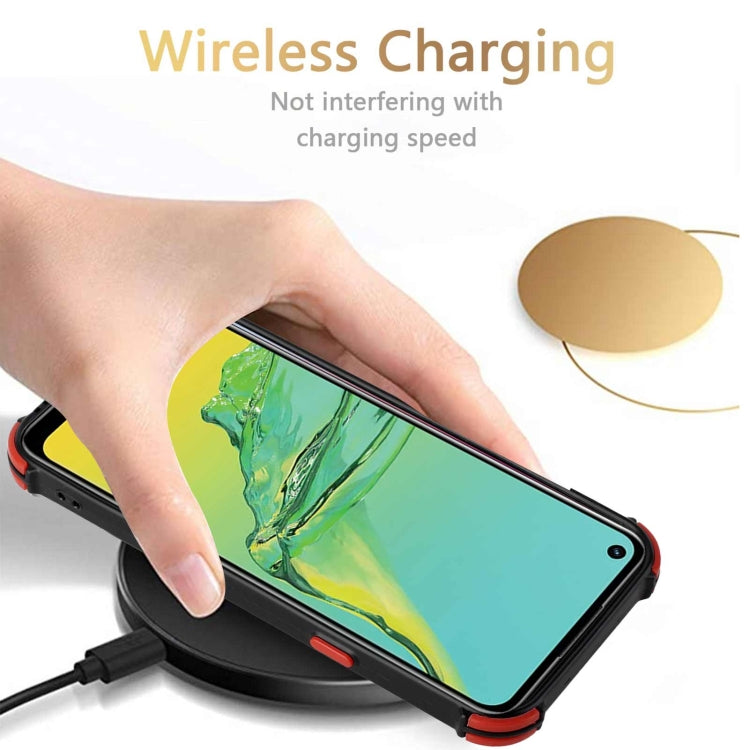 For OPPO A53 / A33 2020 / A32 Dream PU + TPU Four-corner Shockproof Back Cover Case with Card Slots & Holder