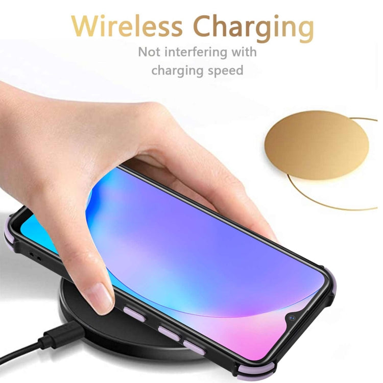 For vivo Y12i / Y11 / Y12 / Y15 / Y17 Dream PU + TPU Four-corner Shockproof Back Cover Case with Card Slots & Holder