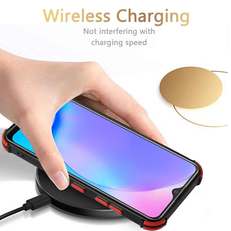 For vivo Y12i / Y11 / Y12 / Y15 / Y17 Dream PU + TPU Four-corner Shockproof Back Cover Case with Card Slots & Holder