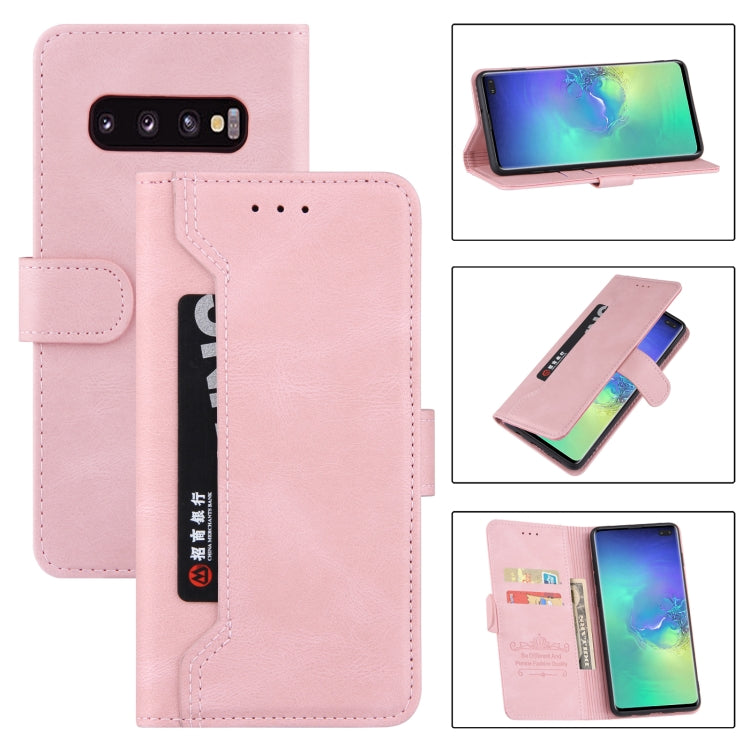 For Samsung Galaxy S10 Reverse Buckle Horizontal Flip PU Leather Case with Holder & Card Slot & Wallet
