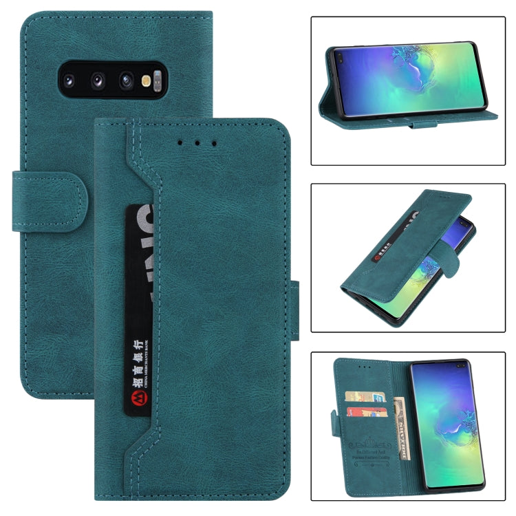 For Samsung Galaxy S10 Reverse Buckle Horizontal Flip PU Leather Case with Holder & Card Slot & Wallet