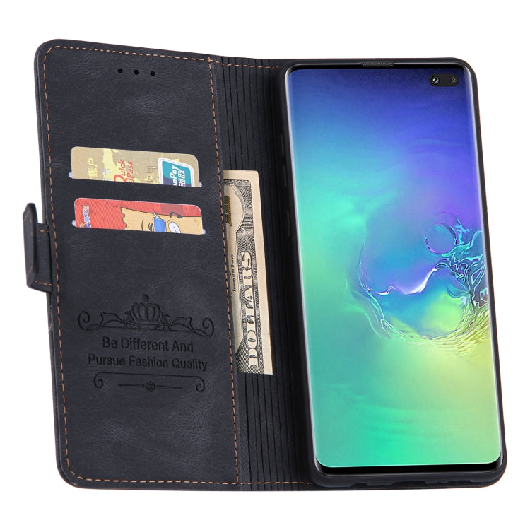 For Samsung Galaxy S10e Reverse Buckle Horizontal Flip PU Leather Case with Holder & Card Slot & Wallet