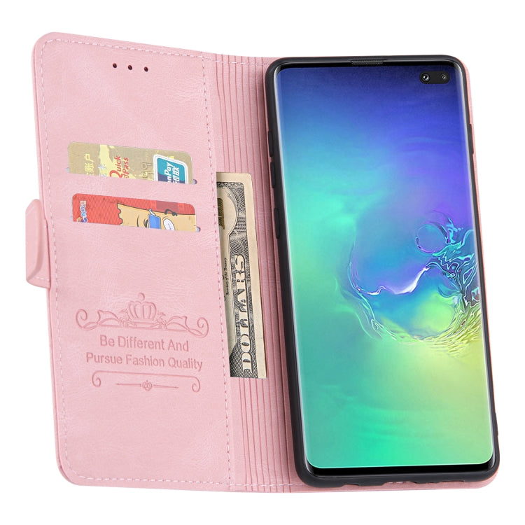 For Samsung Galaxy S10e Reverse Buckle Horizontal Flip PU Leather Case with Holder & Card Slot & Wallet