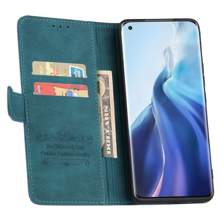 For Xiaomi Mi 11 Lite Reverse Buckle Horizontal Flip PU Leather Case with Holder & Card Slot & Wallet