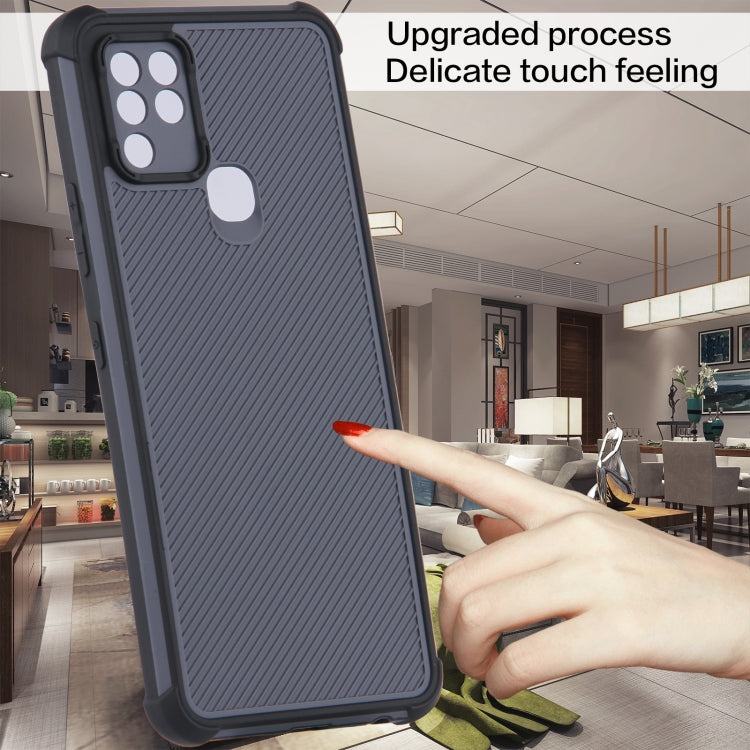 For Infinix Hot 10 Eagle Eye Armor Dual-color Shockproof TPU + PC Protective Case