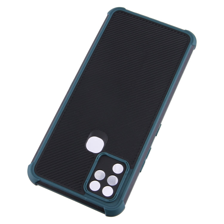 For Infinix Hot 10 Eagle Eye Armor Dual-color Shockproof TPU + PC Protective Case