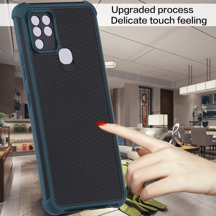 For Infinix Hot 10 Eagle Eye Armor Dual-color Shockproof TPU + PC Protective Case