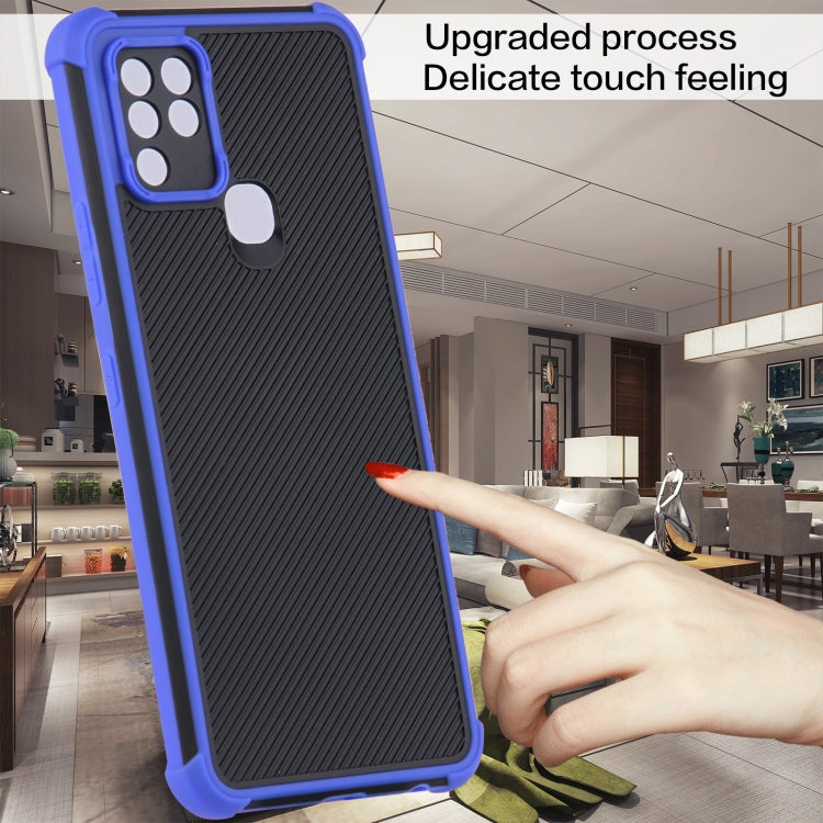 For Infinix Hot 10 Eagle Eye Armor Dual-color Shockproof TPU + PC Protective Case