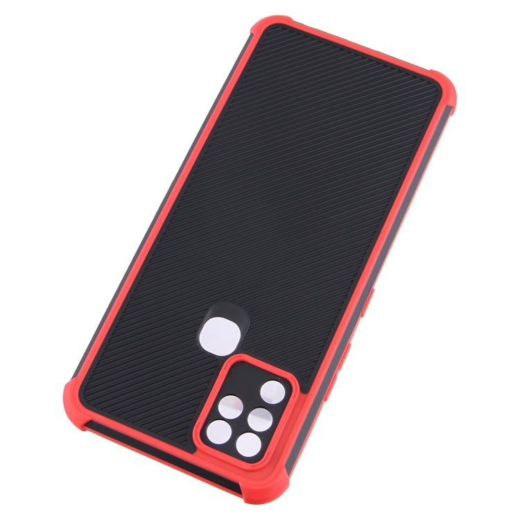 For Infinix Hot 10 Eagle Eye Armor Dual-color Shockproof TPU + PC Protective Case
