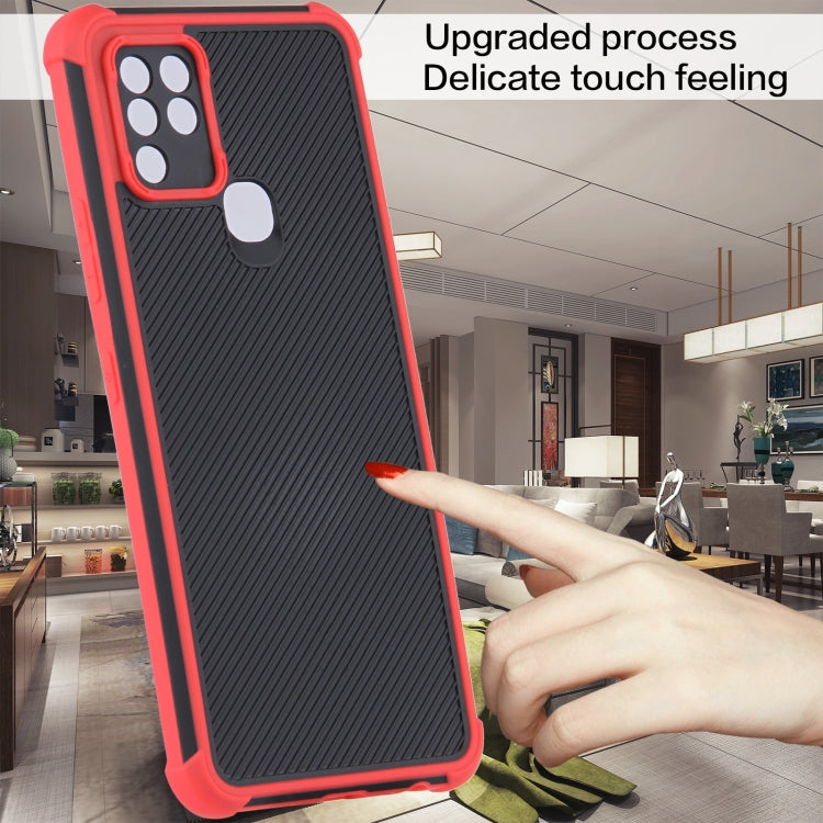 For Infinix Hot 10 Eagle Eye Armor Dual-color Shockproof TPU + PC Protective Case