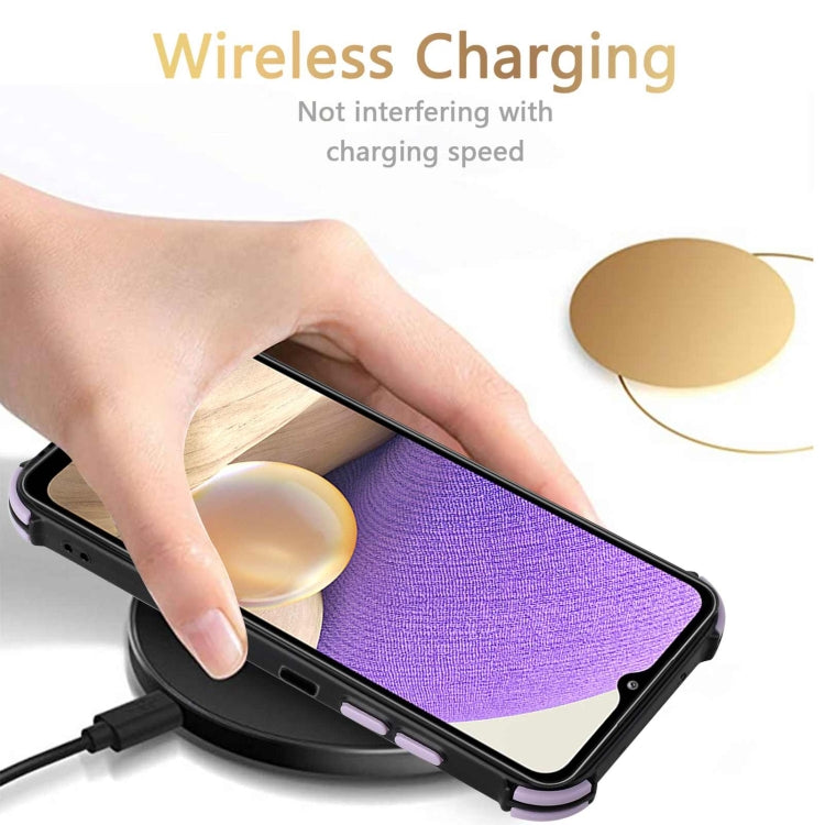 For Samsung Galaxy A32 5G Dream PU + TPU Four-corner Shockproof Back Cover Case with Card Slots & Holder