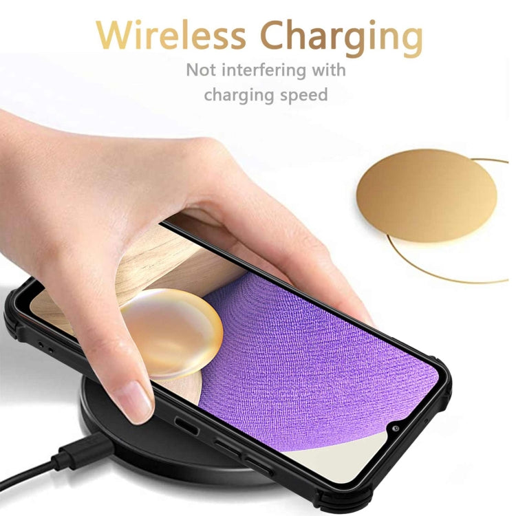 For Samsung Galaxy A32 5G Dream PU + TPU Four-corner Shockproof Back Cover Case with Card Slots & Holder