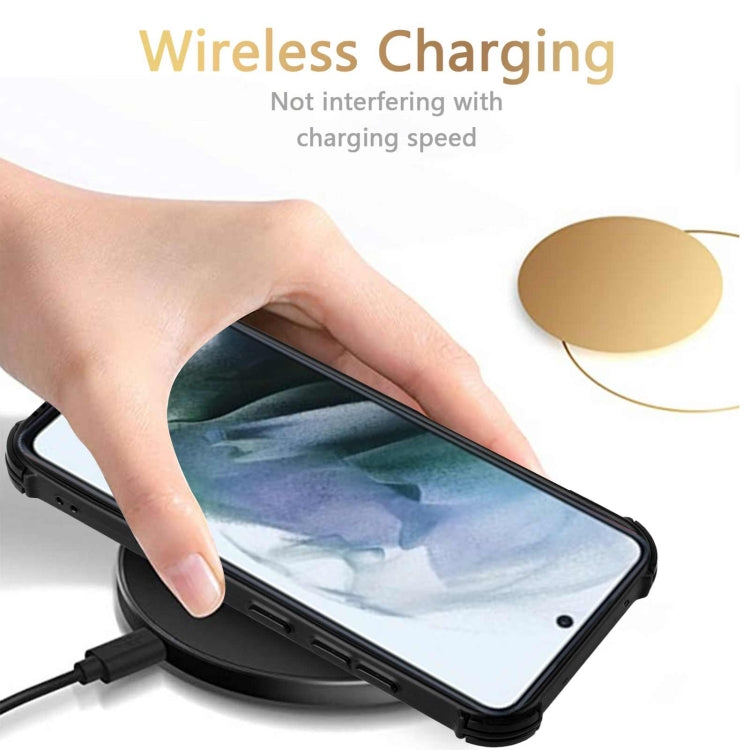 For Samsung Galaxy S21+ 5G Dream PU + TPU Four-corner Shockproof Back Cover Case with Card Slots & Holder