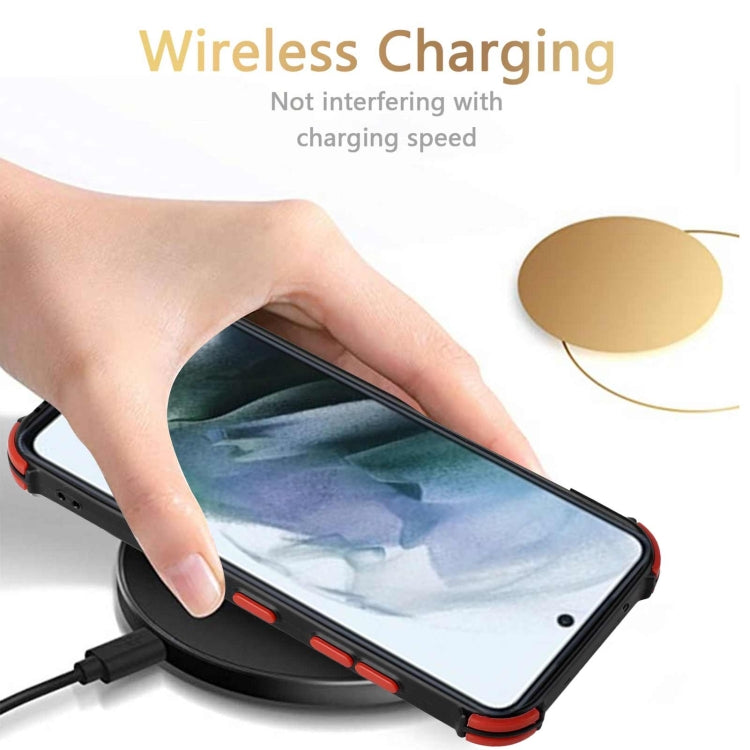 For Samsung Galaxy S21+ 5G Dream PU + TPU Four-corner Shockproof Back Cover Case with Card Slots & Holder