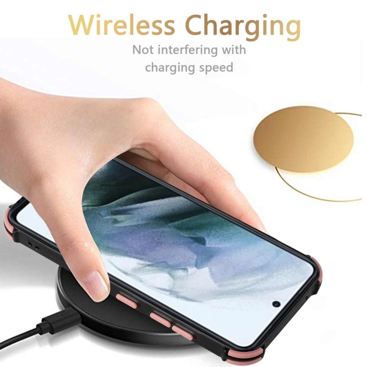 For Samsung Galaxy S21+ 5G Dream PU + TPU Four-corner Shockproof Back Cover Case with Card Slots & Holder