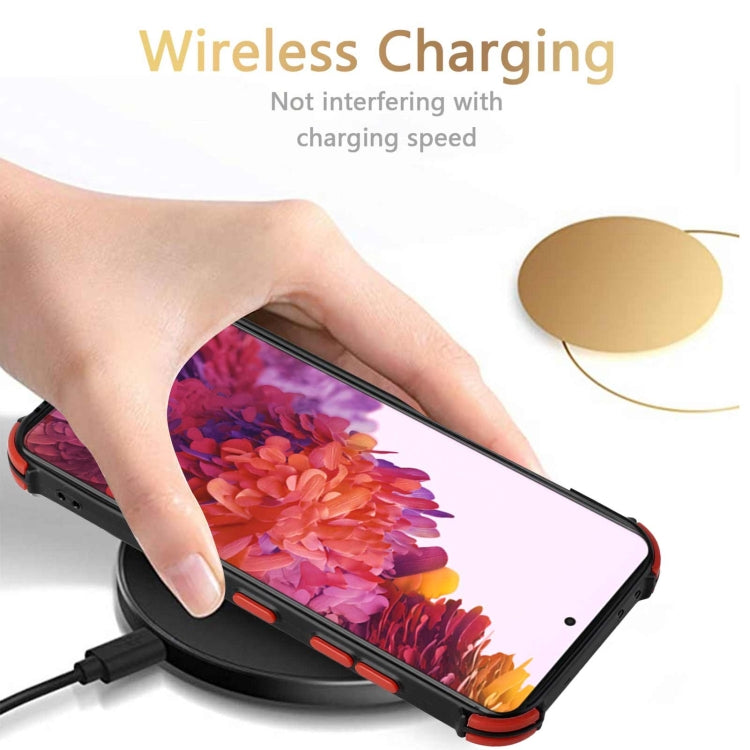 For Samsung Galaxy S21 Ultra 5G Dream PU + TPU Four-corner Shockproof Back Cover Case with Card Slots & Holder