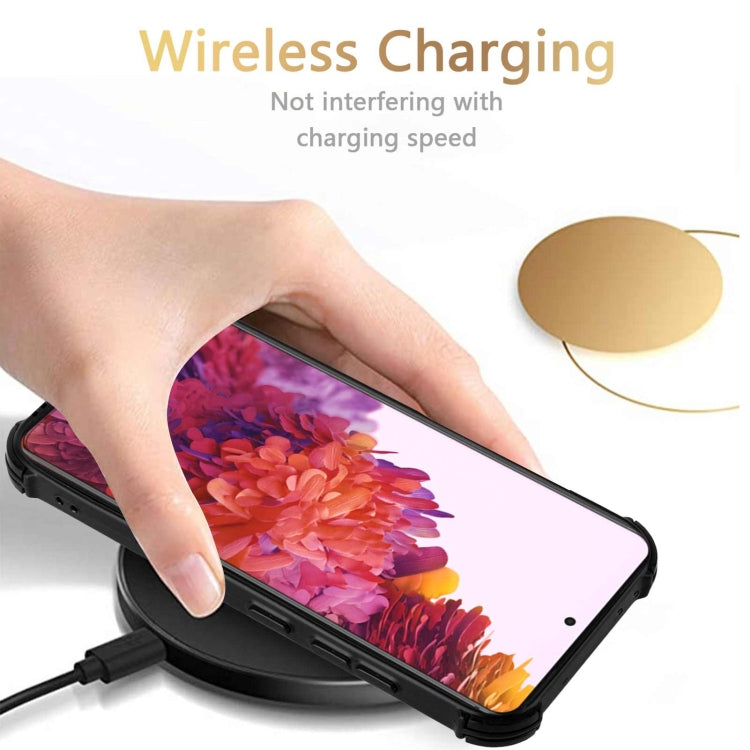 For Samsung Galaxy S21 Ultra 5G Dream PU + TPU Four-corner Shockproof Back Cover Case with Card Slots & Holder