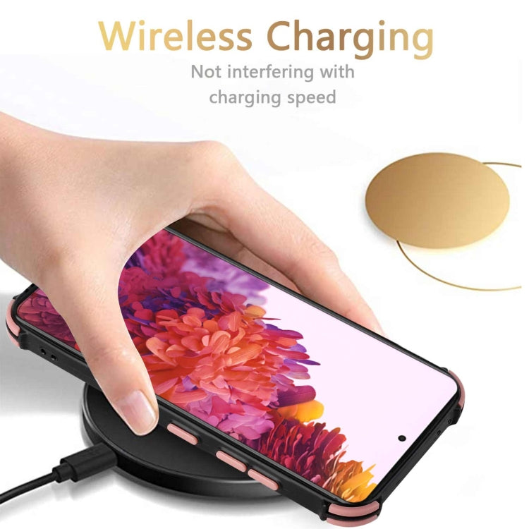 For Samsung Galaxy S21 Ultra 5G Dream PU + TPU Four-corner Shockproof Back Cover Case with Card Slots & Holder