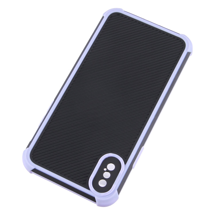 For iPhone X / XS Eagle Eye Armor Dual-color Shockproof TPU + PC Protective Case